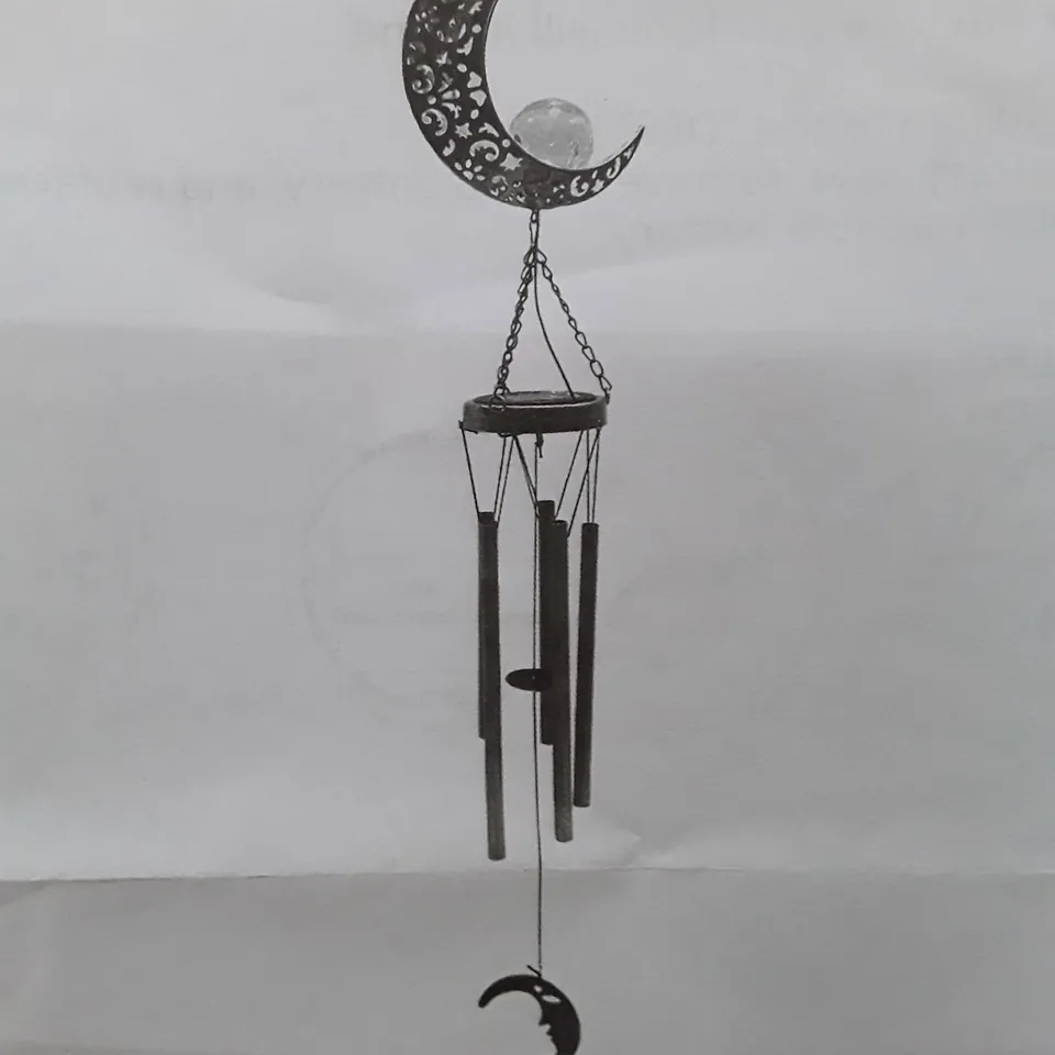 SOLAR LED WIND CHIME - MOON