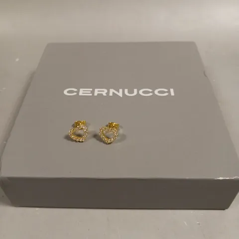 CERNUCCI HEART STUD EARRINGS
