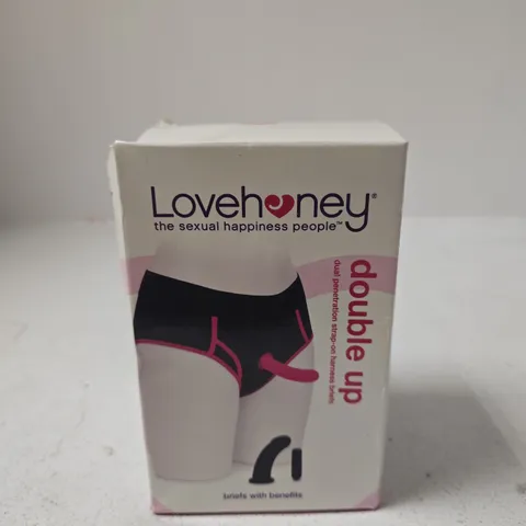 SEALED LOVEHONEY DOUBLE UP DUAL-PENETRATION STRAP-ON HARNESS BRIEFS