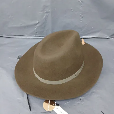 MANSOON FEDORA HAT IN KHAKI