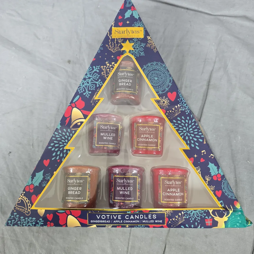 STARLITES VOTIVE CANDLES ADVENT GIFT SET – 6 X VOTIVE CANDLES 