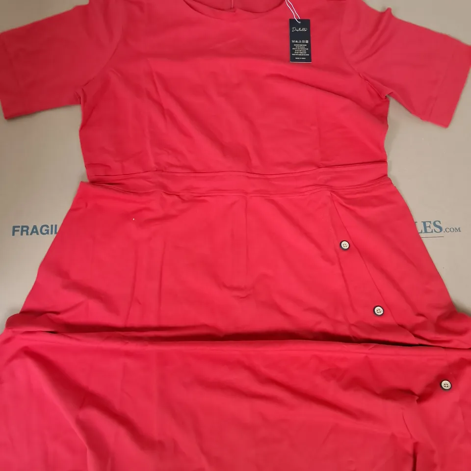 LOT OF 6 BRAND NEW DESTELLO A-LINE DRESSES IN RED - UK 18