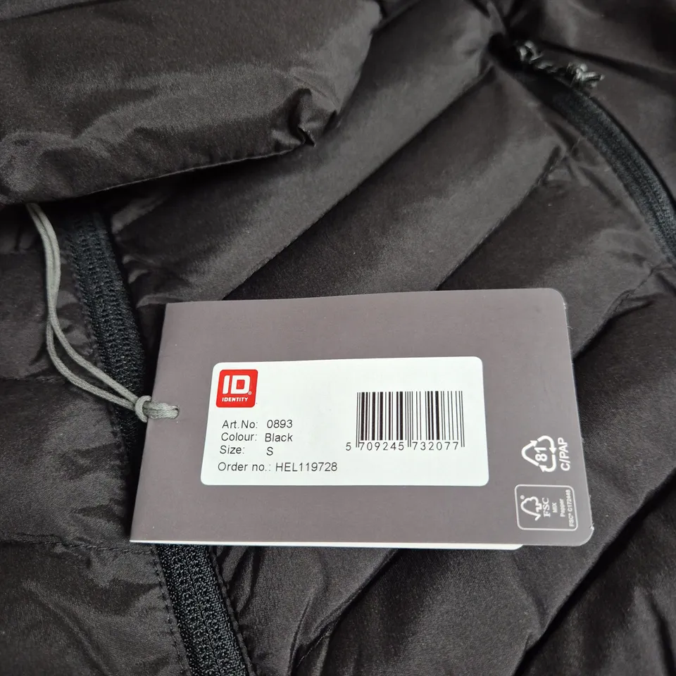 ID IDENTITY BODYWARMER IN BLACK – SIZE S