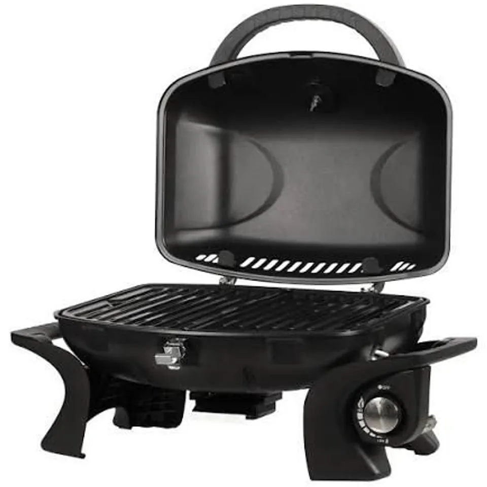 BOXED GEORGE FOREMAN GFSBBQ1 PORTABLE GRILL GAS BBQ - BLACK