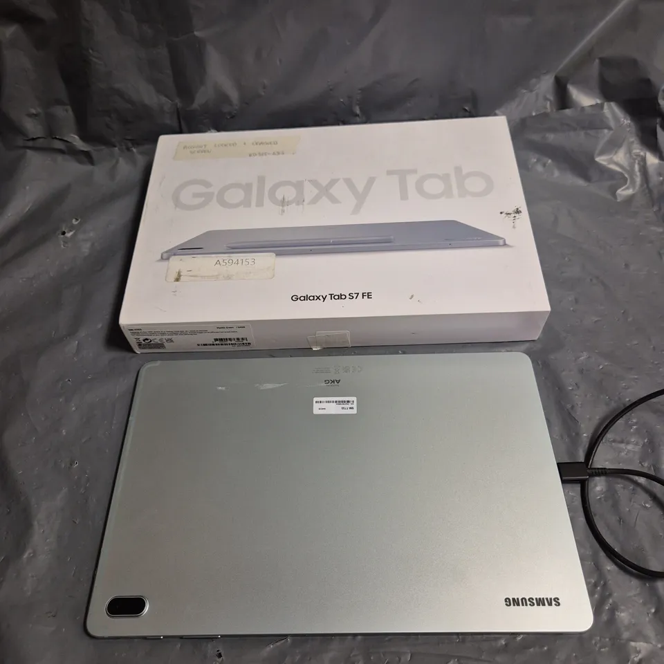 BOXED SAMSUNG GALAXY TAB S7 FE IN MYSTIC GREEN 64GB