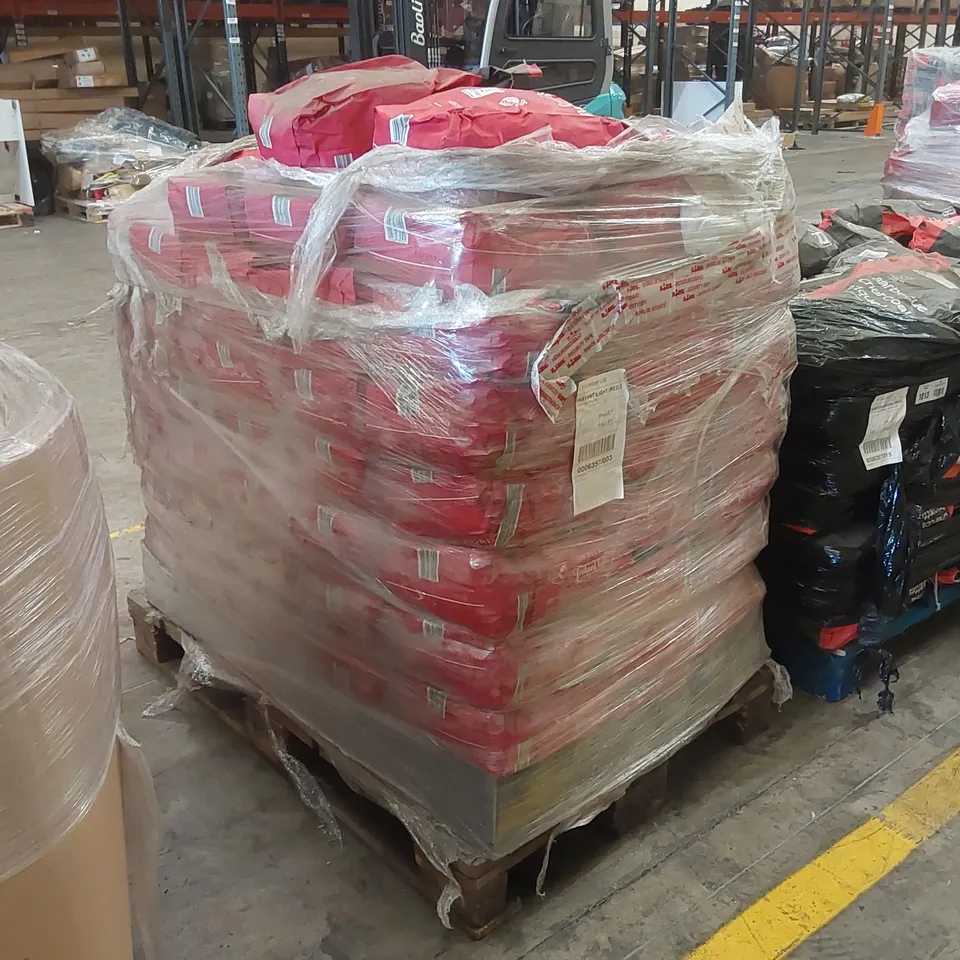 PALLET CONTAINING A LARGE QUANTITY OF CHARCOAL BRIQUETTE BAGS 