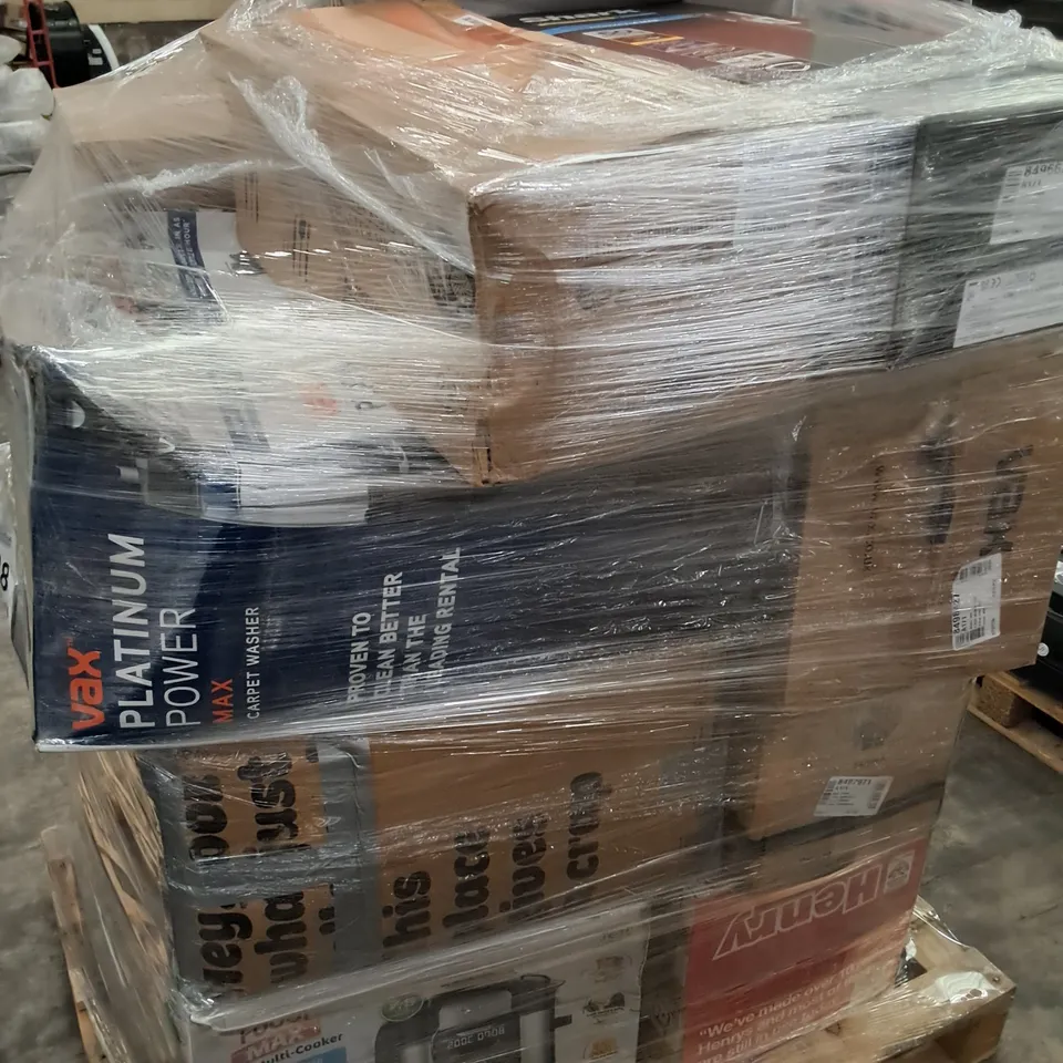 PALLET OF APPROXIMATELY 12 UNPROCESSED RAW RETURN HOUSEHOLD AND ELECTRICAL GOODS TO INCLUDE;