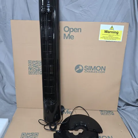 oypla tall fan black