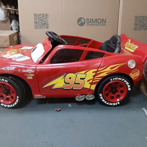 DISNEY CARS LIGHTENING MCQUEEN ELECTRIC RIDE ON CAR