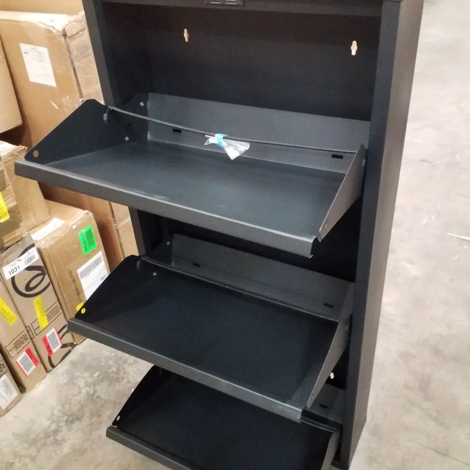 BOXED 15 PAIR SHOE STOREAGE CABINET 