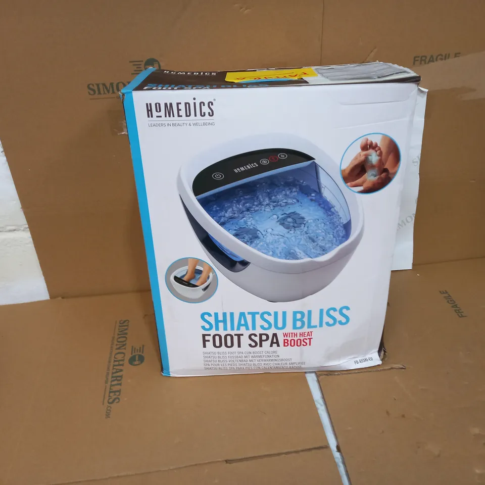 BOXED HOMEDICS SHIATSU BLISS FOOT SPA