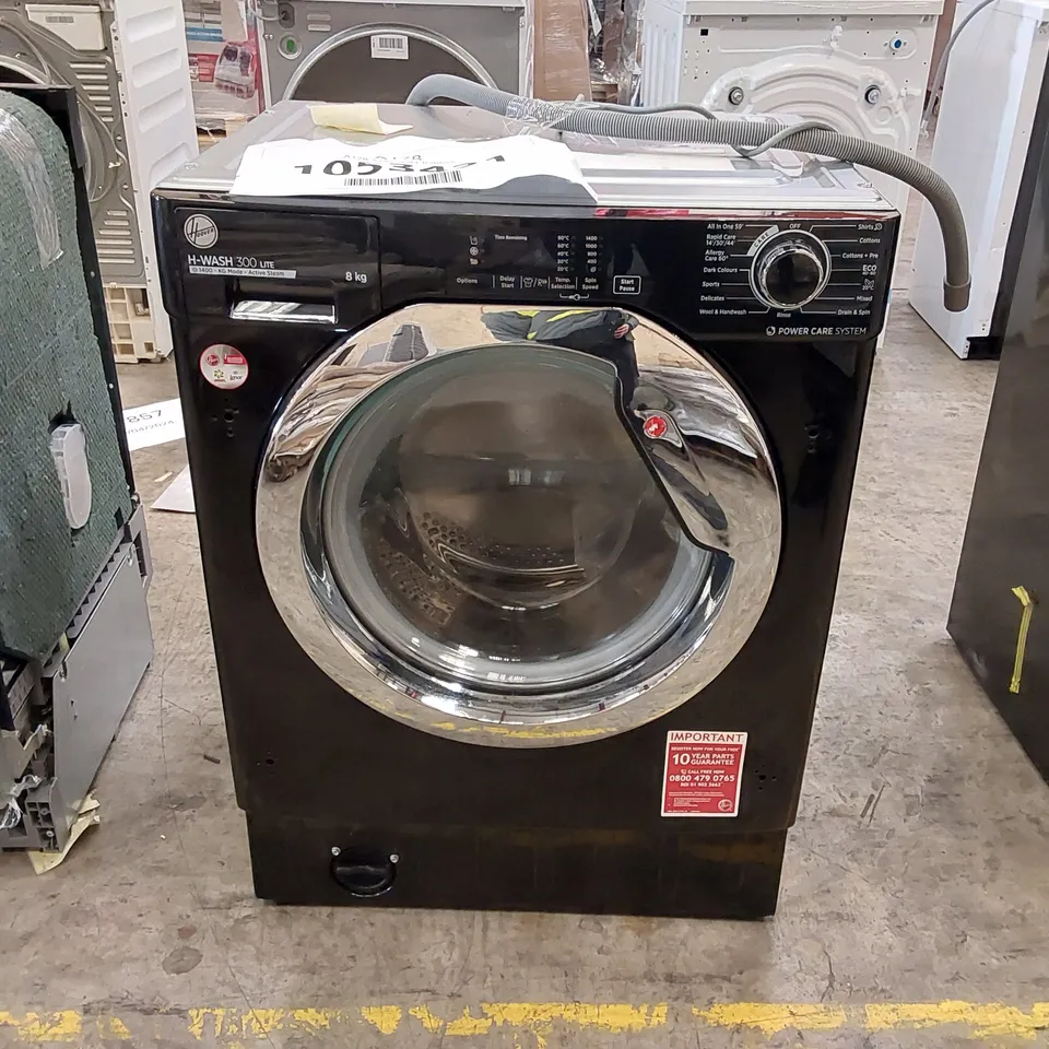 HOOVER 8KG 1400RPM INTERGRATED WASHING MACHINE BLACK [ENERGY CLASS C]