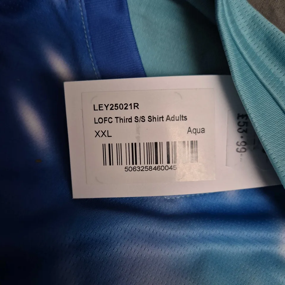 LEYTON ORIENT FC THIRD SHIRT S/S AQUA XXL – PUMA DRYCELL (#16 - LEYTON)