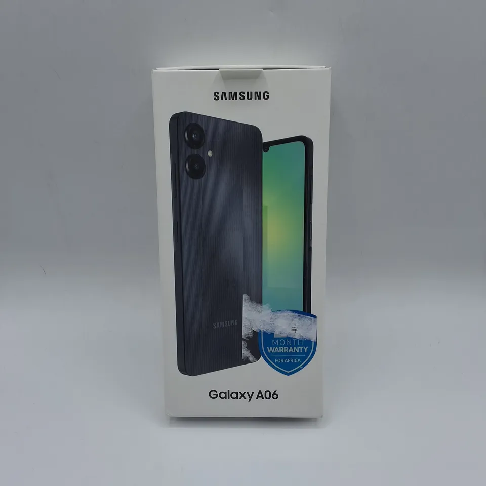 BOXED SAMSUNG GALAXY A06 4GB/64GB IN BLACK - SM-A065F