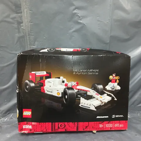 BOXED LEGO MCLAREN MP4 & AYRTON SENNA 