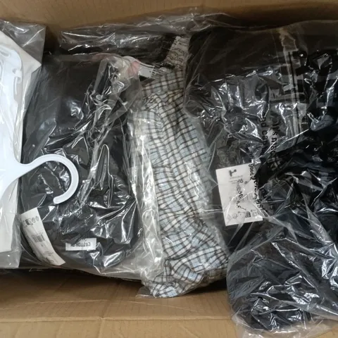 APPROXIMATELY 20 ASSORTED CLOTHING ITEMS IN VARIOUS SIZES, COLOURS & STYLES TO INCLUDE LACE TRIM BRALETTE, BOOTLEG SWEATPANTS, HALTER MIDI DRESS, ETC