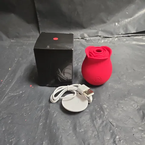 ROSE-SHAPED SILICONE USB-RECHARGEABLE VIBRATOR