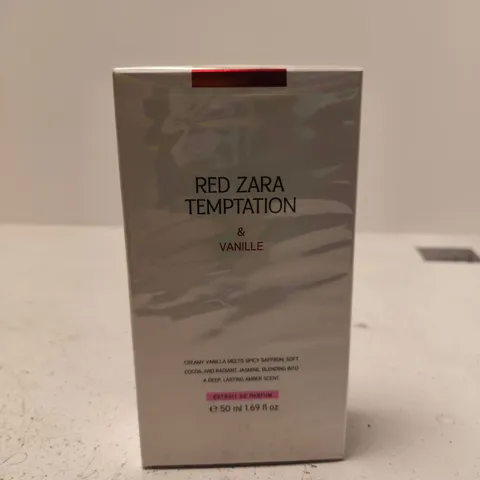 BOXED SEALED RED ZARA TEMPTATION EXTRAIT DE PARFUM - 50ML