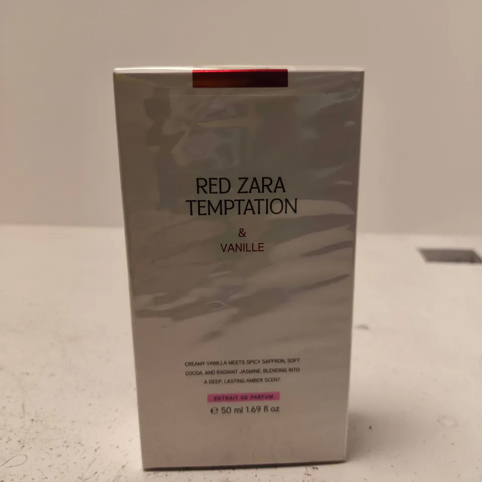 BOXED SEALED RED ZARA TEMPTATION EXTRAIT DE PARFUM - 50ML