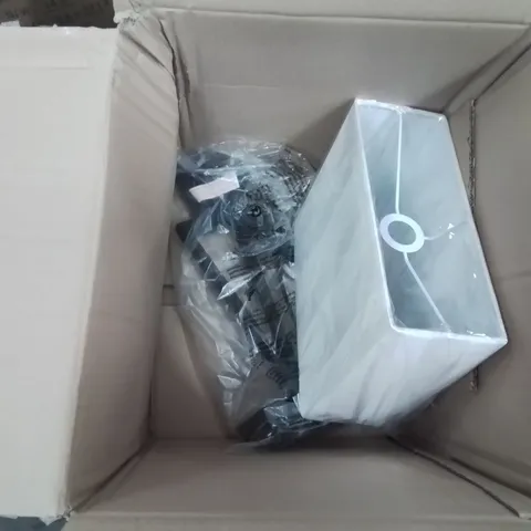 BOXED AIRIANNA 40.5CM RECTANGLE SLIMLINE TABLE LAMP (1 BOX)