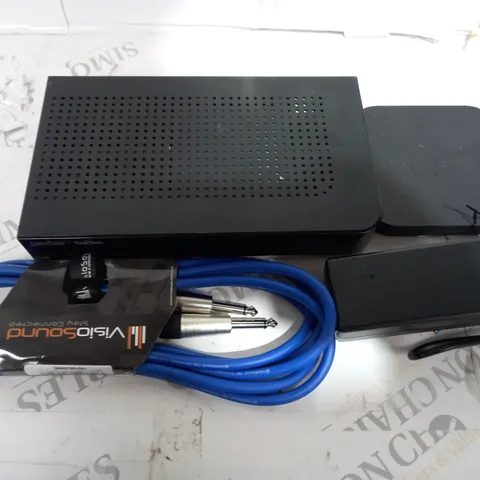 LARGE QUANTITY OF ASSORTED ELECTRICAL PRODUCTS AND ACCESSORIES TO INCLUDE; WIFI BOXES , PLUGS AND CABLES