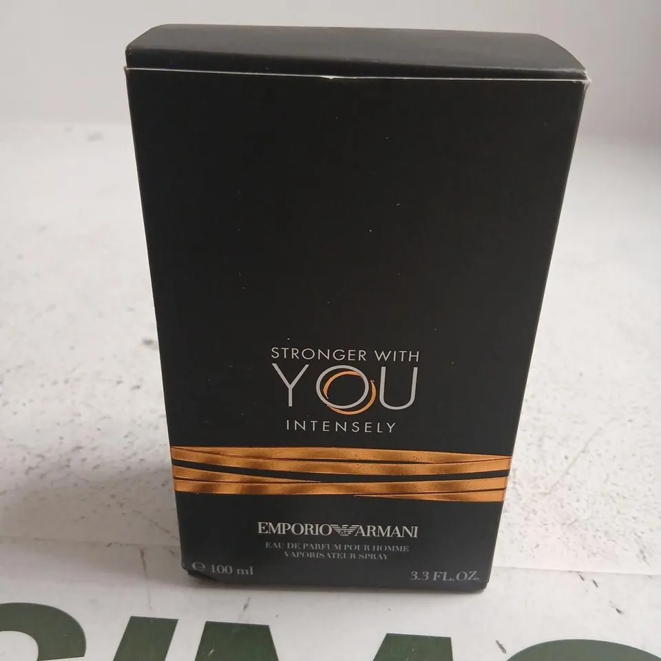 BOXED EMPORIO ARMANI STRONGER WITH YOU INTENSELY EAU DE PARFUM 100ML 