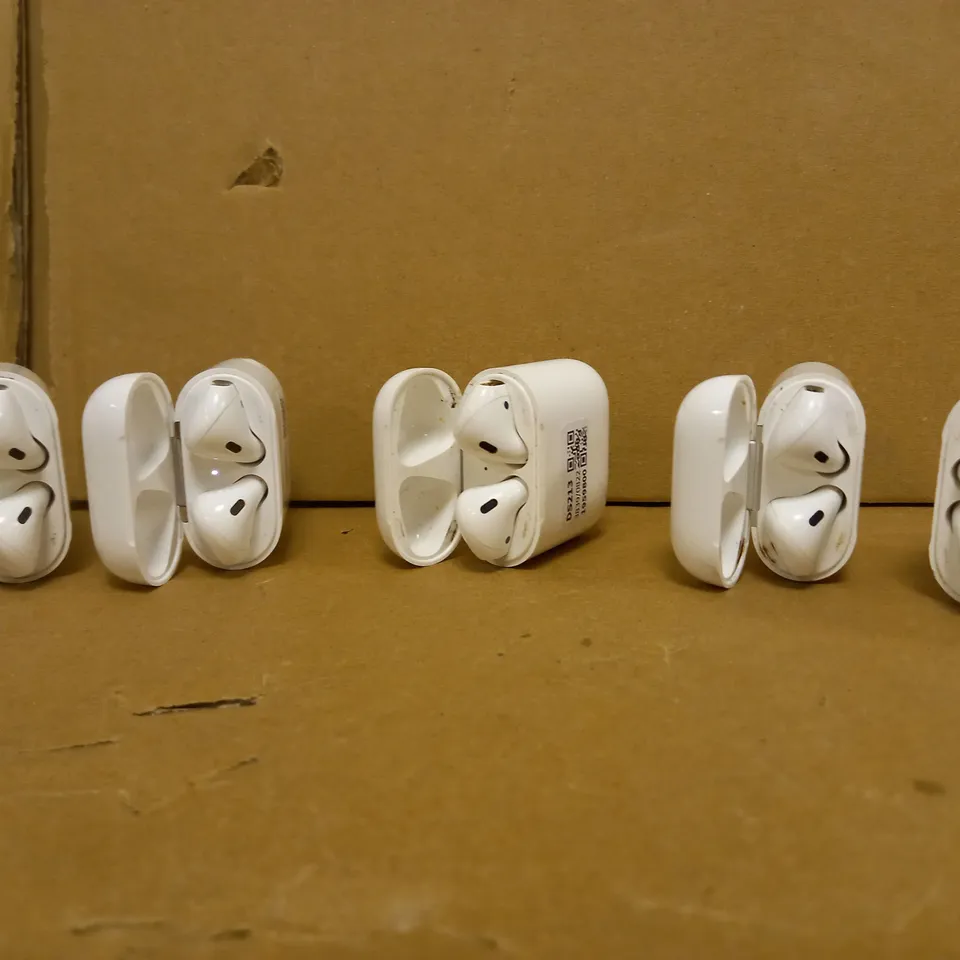 LOT OF 5 X AIRPODS & CHARGING/STORAGE CASES
