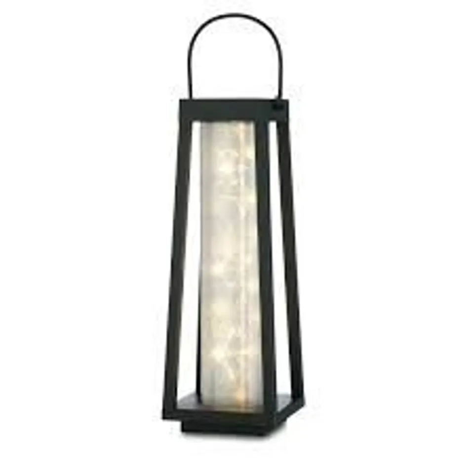 GARDEN REFLECTIONS WARM WHITE 3D EFFECT LED SOLAR LANTERN