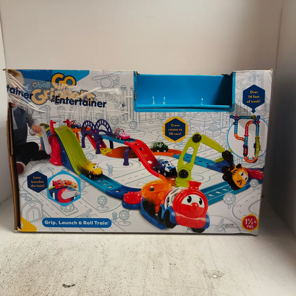 BOXED BALL GO GRABBERS GRIP, LAUNCH & ROLL TRAIN (ONLY PARTS)
