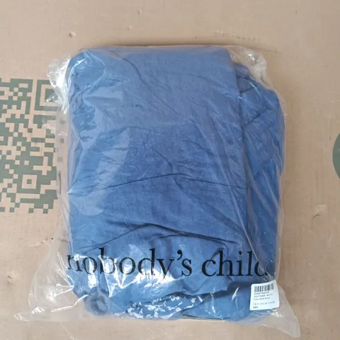 BAGGED NOBODY'S CHILD TULA MIDI DRESS IN BLUE SIZE UK 12