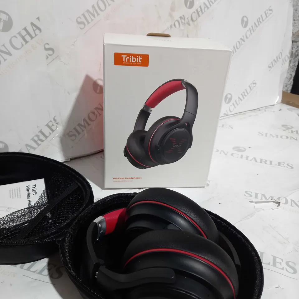 TRIBIT BLUETOOTH HEADPHONES WITH MIC, WIRELESS HEADPHONES