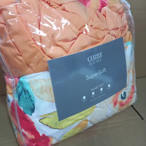 SKYLA DUVET SET PEACH DOUBLE