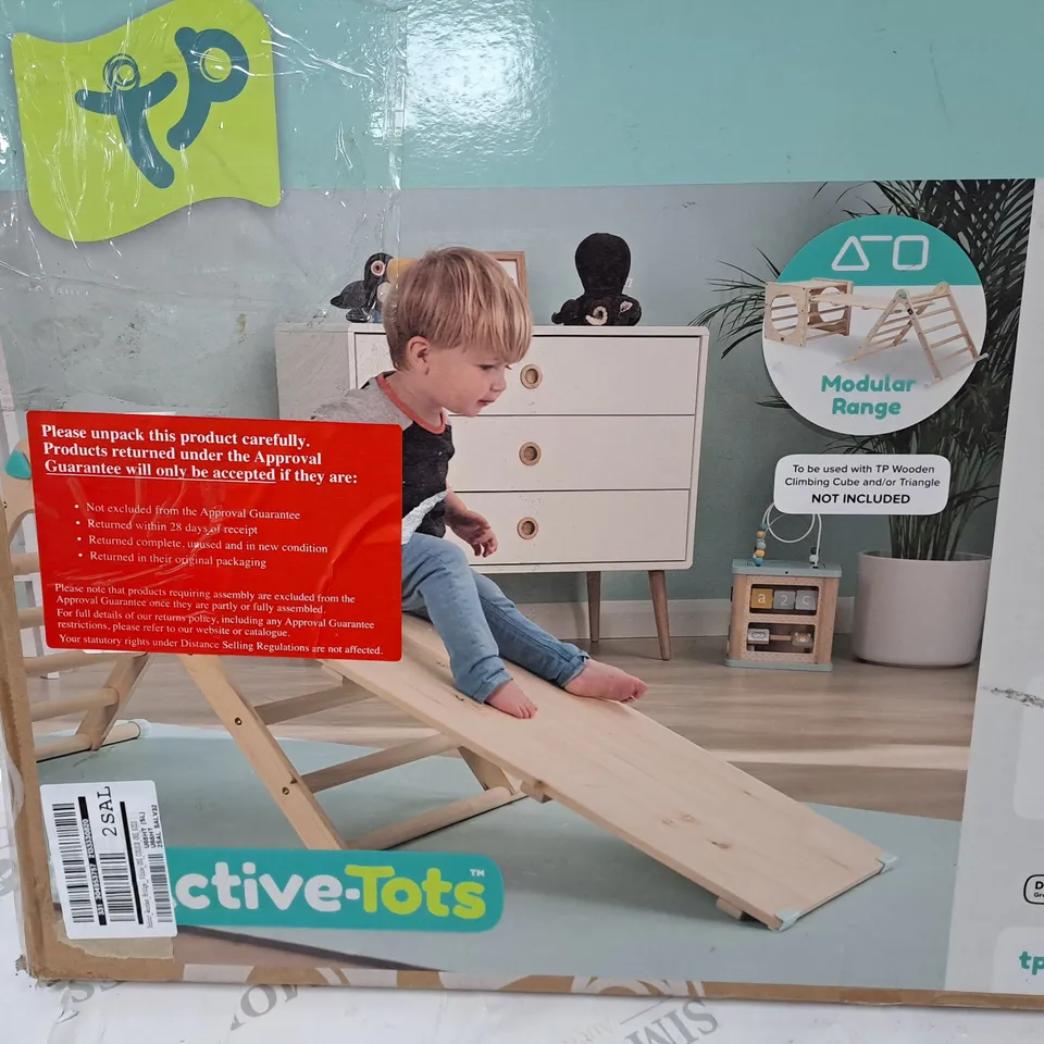 INDOOR WOODEN BRIDGE AND SLIDE - COLLECTION ONLY RRP £119