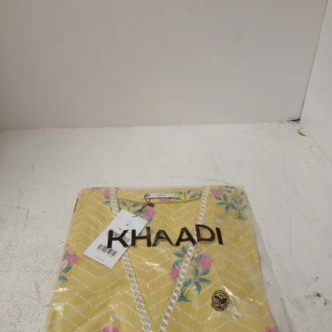 KHADDI LONG PRINTED KURTA - SMART FIT - S