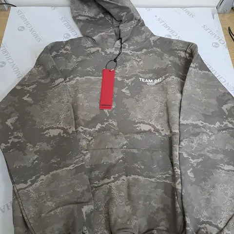 REPRESENT CAMO TEAM 24/7 HOODIE - SMALL