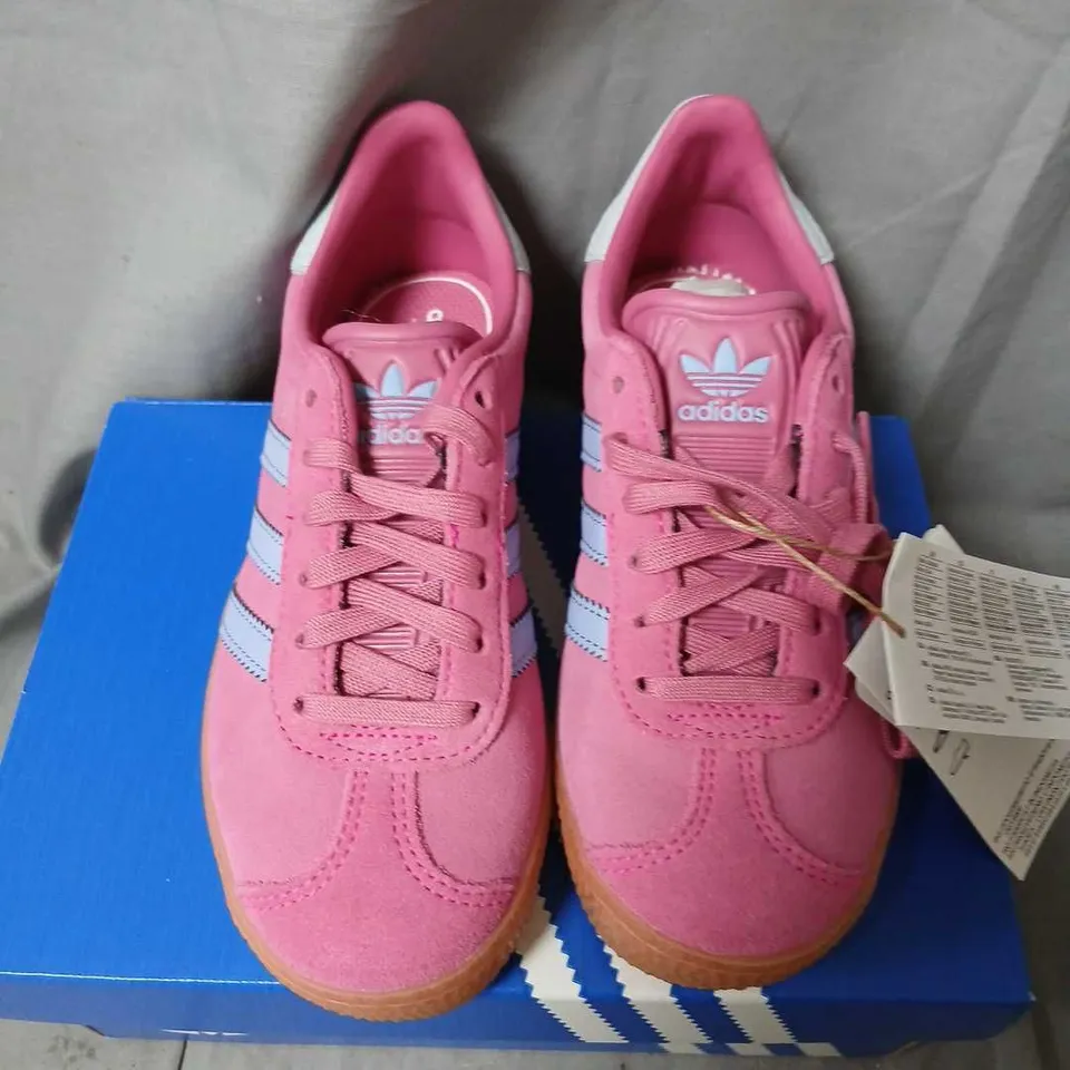 ADIDAS GAZELLE C KIDS PINK SUEDE TRAINERS – UK 12.5K (US 13K)