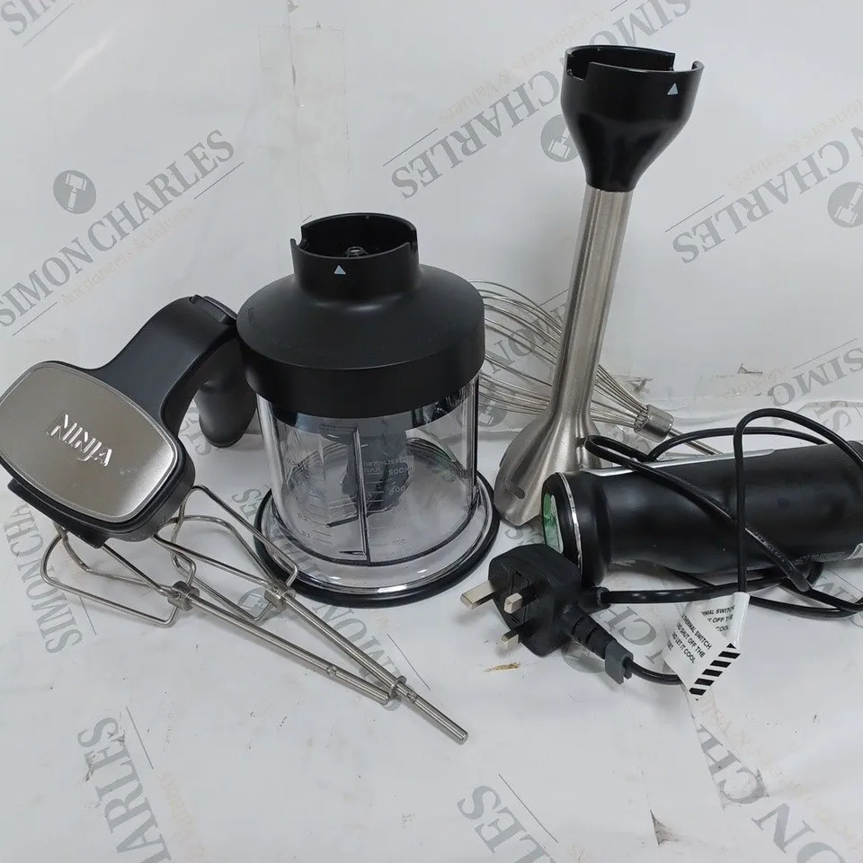 NINJA FOODI 3-IN-1 HAND BLENDER, MIXER & CHOPPER CI100UK