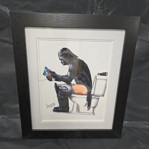 BOXED FABIAN CLARKE DARTH VADER PRINT & FRAME 