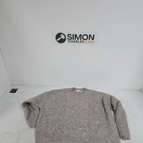 APRICOT WOMEN'S GREY KNIT SWEATER, UK 16 (US 12, EU XL)