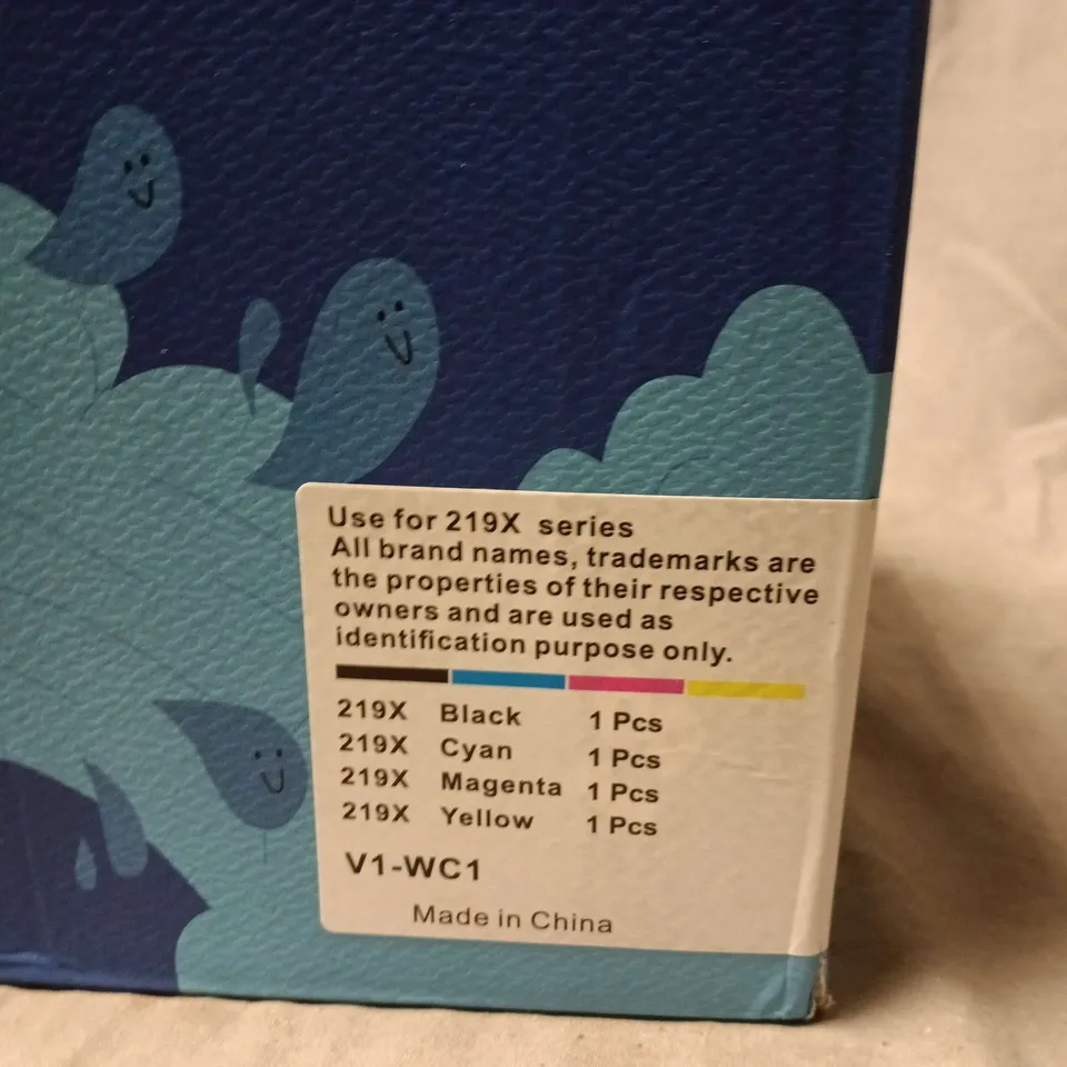 4 X 219X INK CARTRIDGES (BLACK, CYAN, MAGENTA, YELLOW) – V1-WC1 