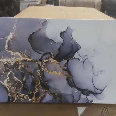 BOXED ANAUM GREY AND SHINY GOLDEN ALCOHOL INK ABSTRACT TEXTURED BACKGROUND