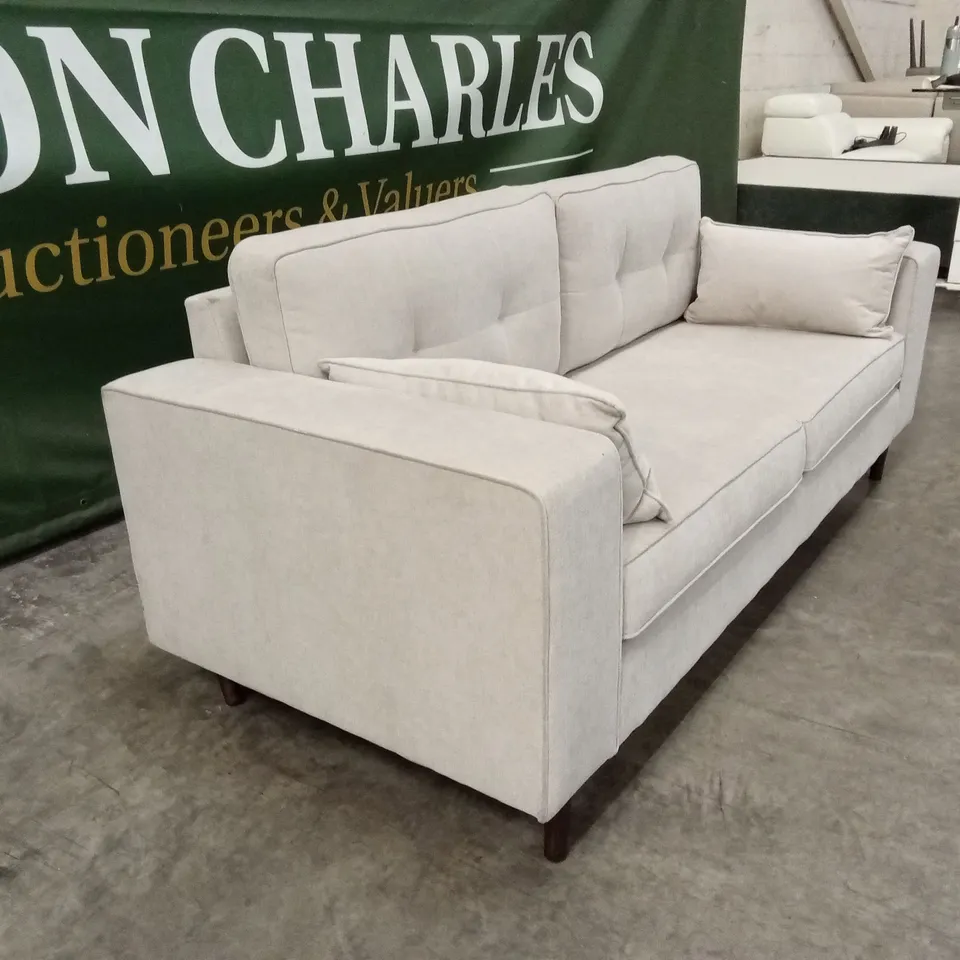 ZENA 3 SEATER FABRIC SOFA - NATURAL RRP £749