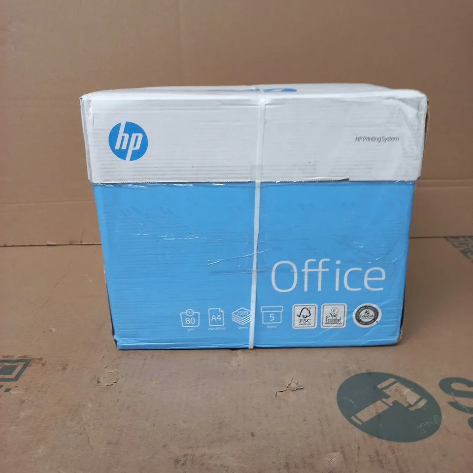 HP OFFICE PAPER A4 80GSM – 2,500 SHEETS – BOXED