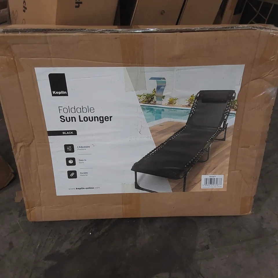 BOXED KEPLIN FOLDABLE SUN LOUNGER 