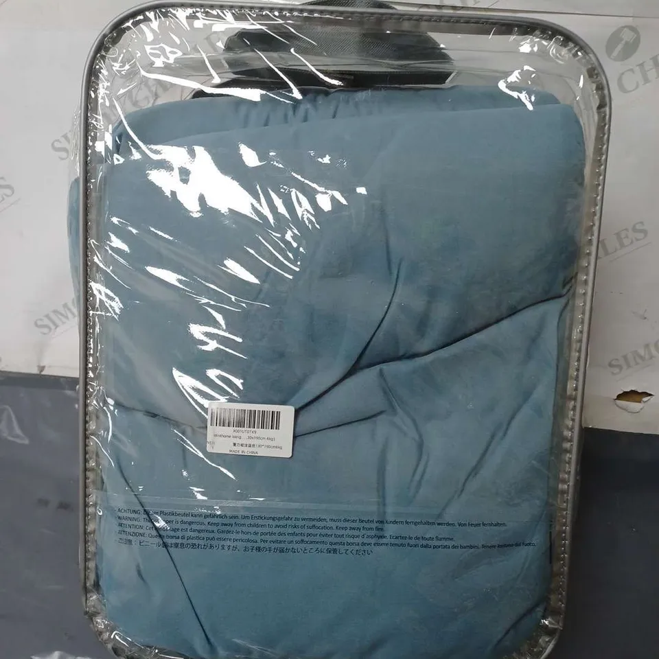 WINTHOME WEIGHTED BLANKET IN BLUE - 130cmx190cm