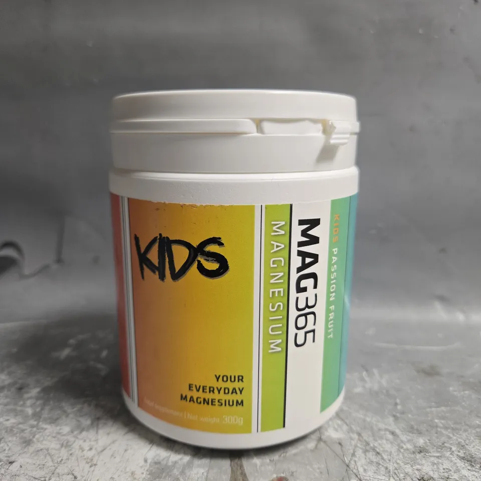MAG365 KIDS MAGNESIUM PASSION FRUIT POWDER 300G