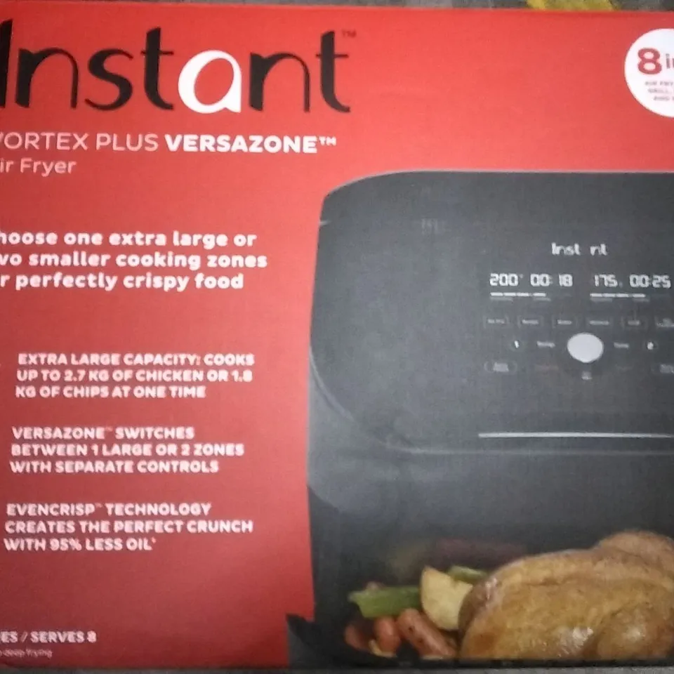 INSTANT VORTEX 8 IN 1 DUAL AIR FRYER 7.6L 