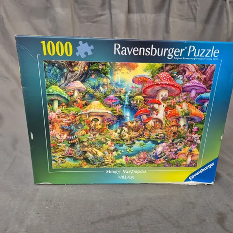 BOXED 1000-PIECE MERRY MUSHROOM VILLAGE 