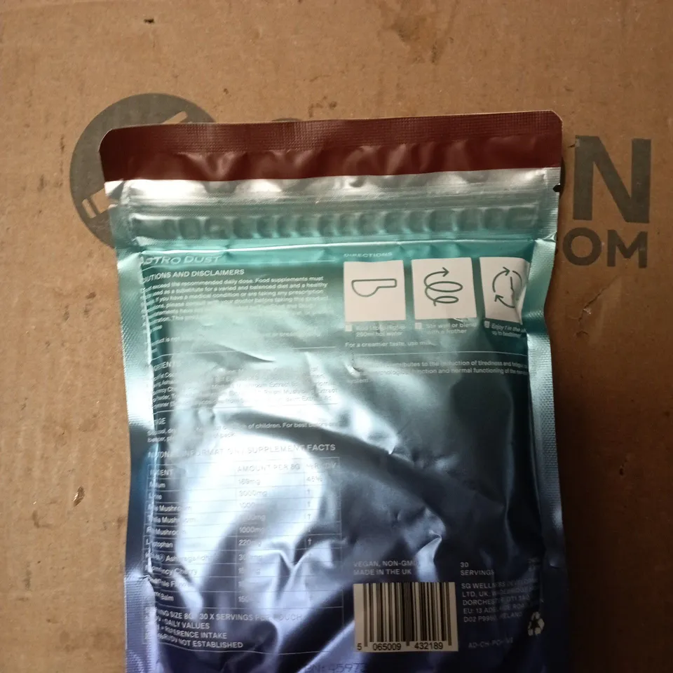 SPACEGOODS MUSHROOMS & MAGNESIUM – CHOCOLATE FLAVOUR, 30 SERVINGS (ASTRO DUST)