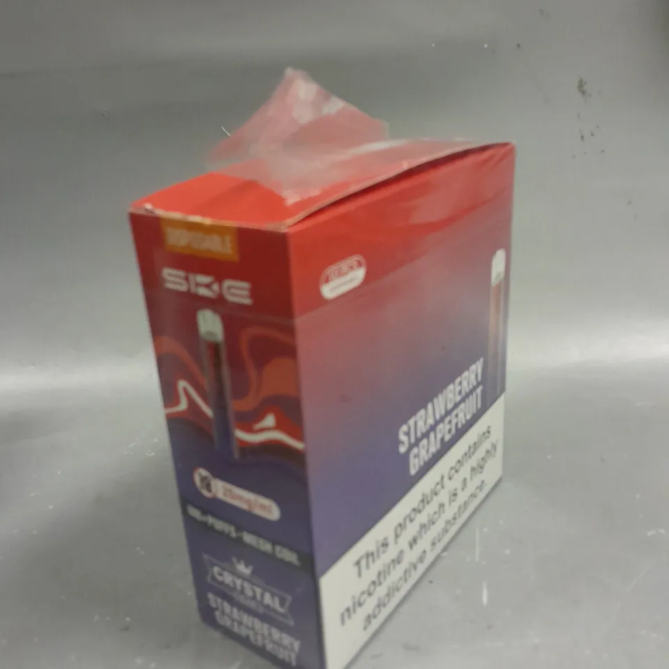 10 X BOXED SKEVAPE CRYSTAL BAR DISPOSABLE VAPES - STRAWBERRY GRAPEFRUIT 